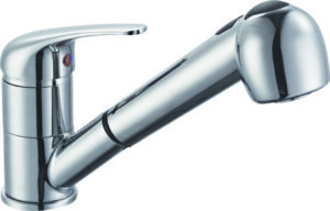 Miscelatore lavello con doccia estraibile cromo - Alice - Impalli