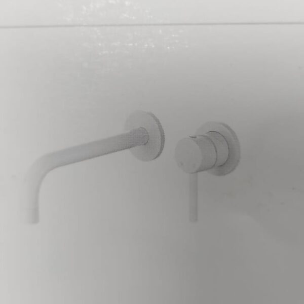 miscelatore lavabo incasso MM Impalli bianco opaco