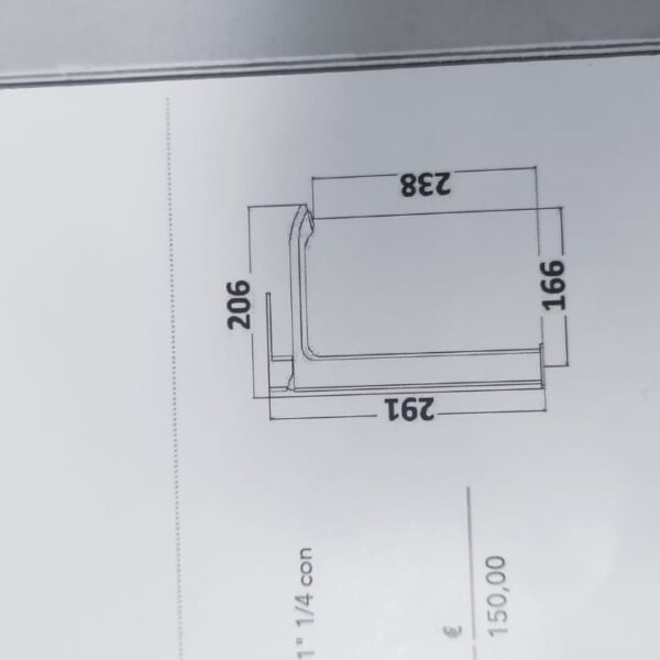 scheda tecnica Miscelatore lavabo alto cromo - 2123- Impalli con leva