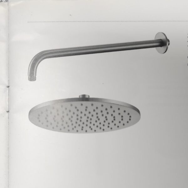Kit braccio doccia e soffione - Steel316 - Impalli