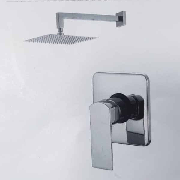Kit doccia quadrato 1 via cromo – 2123 - Impalli