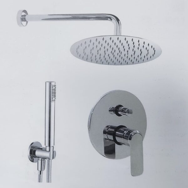 Kit per doccia tondo 2 vie - Impalli