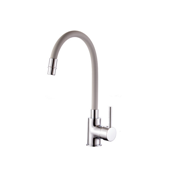 Miscelatore lavello canna flessibile girevole – Cucina - Impalli grigio