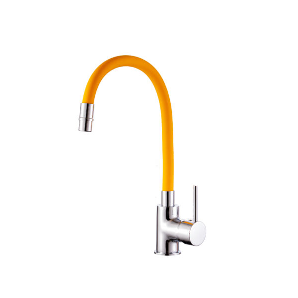 Miscelatore lavello canna flessibile girevole – Cucina - Impalli giallo