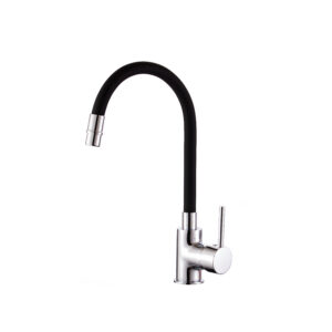 Miscelatore lavello canna flessibile girevole – Cucina - Impalli nero