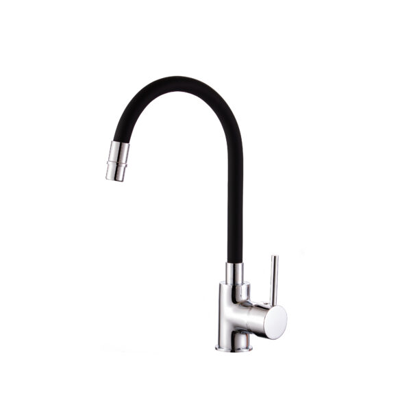 Miscelatore lavello canna flessibile girevole – Cucina - Impalli nero