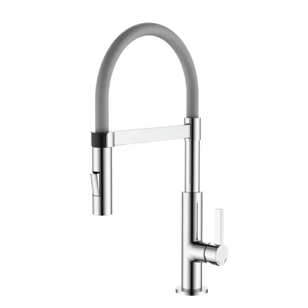 Miscelatore lavello canna flessibile - cromo - Impalli