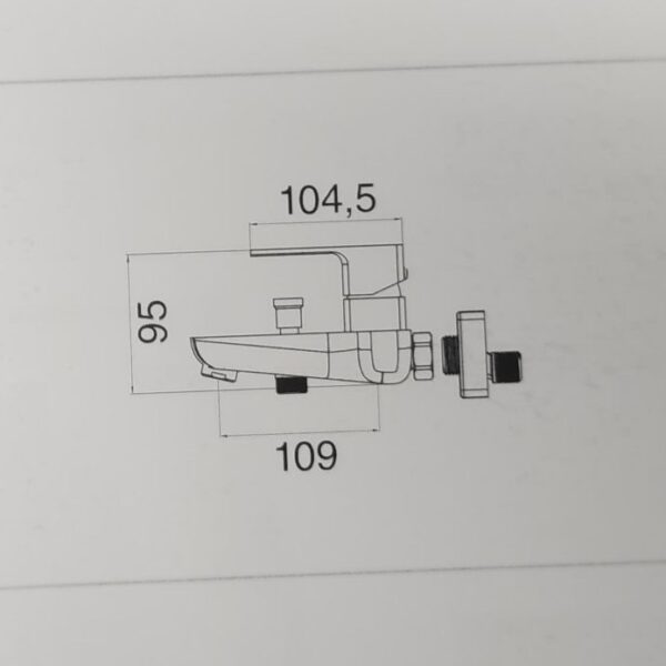 scheda tecnica Miscelatore vasca con kit doccia - NX - Impalli