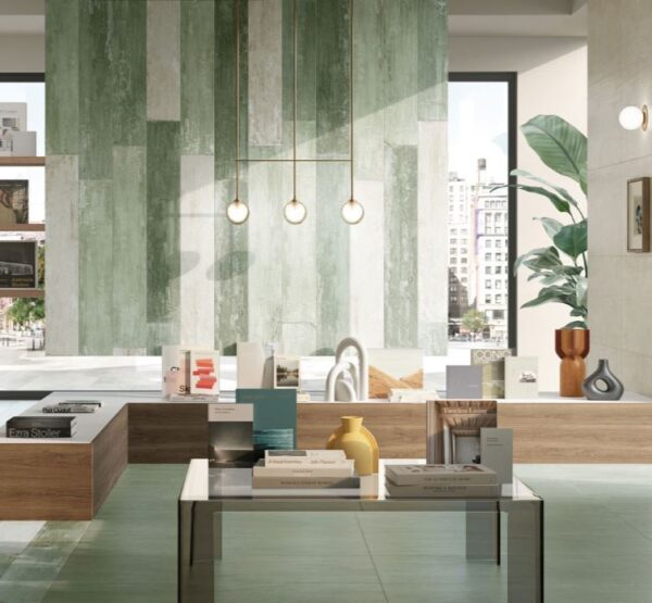 Foyer effetto cemento - pavimenti e rivestimenti - Naxos ambientazione 2
