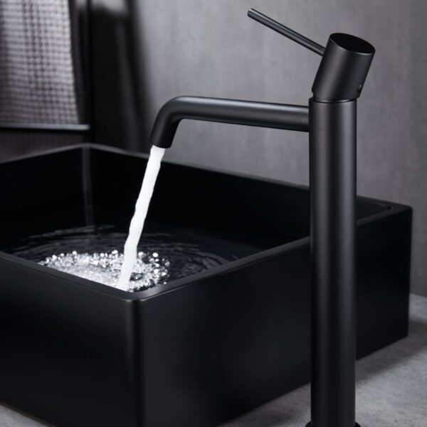 miscelatore lavabo alto - nero - imex - monza